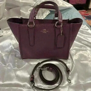 NWT Coach Crosby 21 Carryall In Crossgrain Leather